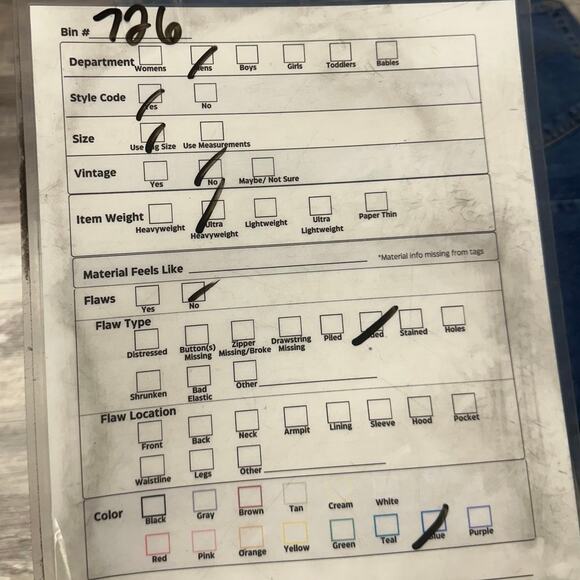 Levis 505 Dark Wash Blue Mens 36x30‎ Regular Straight Faded Denim Jeans Red Tab - Picture 9 of 12